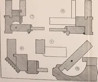 An illustration from Modern cabinet work, furniture & fitments; an account of the theory & practice in the production of all kinds of cabinet work & furniture with chapters on the growth and progress of design and construction; illustrated by over 1000 practical workshop drawings, photographs & original designs (1922)