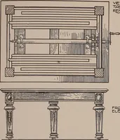 An illustration from Modern cabinetwork, furniture & fitments; an account of the theory & practice in the production of all kinds of cabinetwork & furniture, with chapters on the growth and progress of design and construction; (1910)