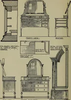An illustration from Modern cabinetwork, furniture & fitments; an account of the theory & practice in the production of all kinds of cabinetwork & furniture, with chapters on the growth and progress of design and construction; (1910)