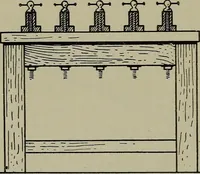 An illustration from Modern cabinetwork, furniture & fitments; an account of the theory & practice in the production of all kinds of cabinetwork & furniture, with chapters on the growth and progress of design and construction; (1910)