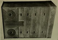 An illustration from Modern cabinetwork, furniture & fitments; an account of the theory & practice in the production of all kinds of cabinetwork & furniture, with chapters on the growth and progress of design and construction; (1910)