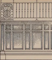 An illustration from Modern cabinetwork, furniture & fitments; an account of the theory & practice in the production of all kinds of cabinetwork & furniture, with chapters on the growth and progress of design and construction; (1910)