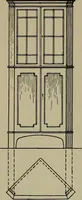 An illustration from Modern cabinetwork, furniture & fitments; an account of the theory & practice in the production of all kinds of cabinetwork & furniture, with chapters on the growth and progress of design and construction; (1910)