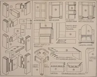 An illustration from Modern cabinetwork, furniture & fitments; an account of the theory & practice in the production of all kinds of cabinetwork & furniture, with chapters on the growth and progress of design and construction; (1910)