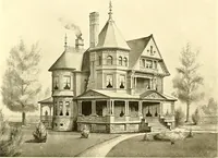 An illustration from Modern dwellings : a book of practical designs and plans for those who wish to build or beautify their homes (1901)