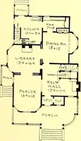 An illustration from Modern dwellings : a book of practical designs and plans for those who wish to build or beautify their homes (1901)