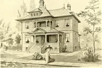 An illustration from Modern dwellings : a book of practical designs and plans for those who wish to build or beautify their homes (1901)