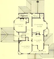 An illustration from Modern dwellings : a book of practical designs and plans for those who wish to build or beautify their homes (1901)