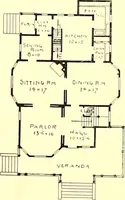 An illustration from Modern dwellings : a book of practical designs and plans for those who wish to build or beautify their homes (1901)