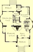 An illustration from Modern dwellings : a book of practical designs and plans for those who wish to build or beautify their homes (1901)