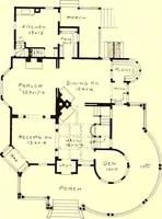 An illustration from Modern dwellings : a book of practical designs and plans for those who wish to build or beautify their homes (1901)