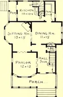 An illustration from Modern dwellings : a book of practical designs and plans for those who wish to build or beautify their homes (1901)