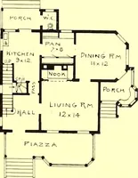 An illustration from Modern dwellings : a book of practical designs and plans for those who wish to build or beautify their homes (1901)