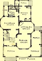 An illustration from Modern dwellings : a book of practical designs and plans for those who wish to build or beautify their homes (1901)