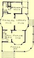 An illustration from Modern dwellings : a book of practical designs and plans for those who wish to build or beautify their homes (1901)