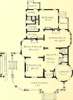 An illustration from Modern dwellings : a book of practical designs and plans for those who wish to build or beautify their homes (1901)