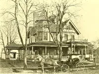 An illustration from Modern dwellings : a book of practical designs and plans for those who wish to build or beautify their homes (1901)