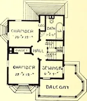 An illustration from Modern dwellings : a book of practical designs and plans for those who wish to build or beautify their homes (1901)
