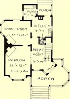 An illustration from Modern dwellings : a book of practical designs and plans for those who wish to build or beautify their homes (1901)