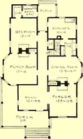 An illustration from Modern dwellings : a book of practical designs and plans for those who wish to build or beautify their homes (1901)