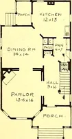An illustration from Modern dwellings : a book of practical designs and plans for those who wish to build or beautify their homes (1901)