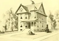 An illustration from Modern dwellings : a book of practical designs and plans for those who wish to build or beautify their homes (1901)