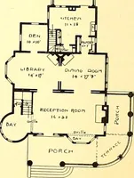 An illustration from Modern dwellings : a book of practical designs and plans for those who wish to build or beautify their homes (1901)