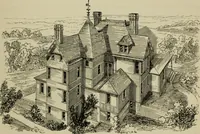 An illustration from Modern dwellings in town and country adapted to American wants and climate with a treatise on furniture and decoration (1878)