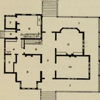 Picture 45 of 115 from Modern dwellings in town and country adapted to American wants and climate with a treatise on furniture and decoration (1878), leaf 117