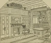 An illustration from Modern dwellings in town and country adapted to American wants and climate with a treatise on furniture and decoration (1878)