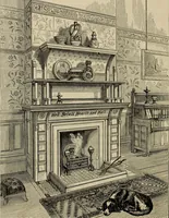 An illustration from Modern dwellings in town and country adapted to American wants and climate with a treatise on furniture and decoration (1878)