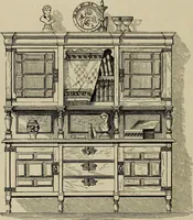 An illustration from Modern dwellings in town and country adapted to American wants and climate with a treatise on furniture and decoration (1878)