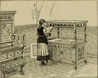Picture 99 of 115 from Modern dwellings in town and country adapted to American wants and climate with a treatise on furniture and decoration (1878), leaf 206