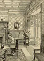 An illustration from Modern dwellings in town and country adapted to American wants and climate with a treatise on furniture and decoration (1878)