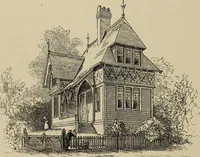 An illustration from Modern dwellings in town and country adapted to American wants and climate with a treatise on furniture and decoration (1878)