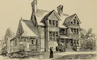 Picture 6 of 115 from Modern dwellings in town and country adapted to American wants and climate with a treatise on furniture and decoration (1878), leaf 35