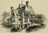 An illustration from Modern dwellings in town and country adapted to American wants and climate with a treatise on furniture and decoration (1878)