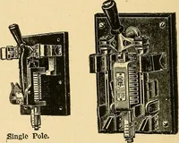 An illustration from Modern electrical construction; a reliable, practical guide for the beginner in electrical construction, showing the latest approved methods of installing work of all kinds according to the safety rules of the National board of fire underwriters (1905)