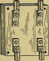An illustration from Modern electrical construction; a reliable, practical guide for the beginner in electrical construction, showing the latest approved methods of installing work of all kinds according to the safety rules of the National board of fire underwriters (1905)