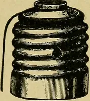 An illustration from Modern electrical construction; a reliable, practical guide for the beginner in electrical construction, showing the latest approved methods of installing work of all kinds according to the safety rules of the National board of fire underwriters (1905)