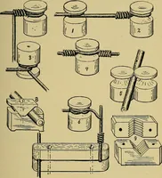 An illustration from Modern electrical construction; a reliable, practical guide for the beginner in electrical construction, showing the latest approved methods of installing work of all kinds according to the safety rules of the National board of fire underwriters (1905)