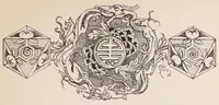 An illustration from Moderne Wunder : natürliche Erklärung der neueren und älteren Geheimnisse der Spiritisten und Antispiritisten, Geistercitierer, Hellseher, Gedankenleser, Heilmedien, Mnemotechniker, Rechenkünstler : sowie der neueren sensationellen Wunder und Darstellungen aus dem Gebiete der Optik, Physik und Mechanik (1897)