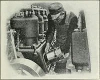 An illustration from The modern gas tractor, its construction, utility, operation and repair: a practical treatise defining every branch of up-to-date gas tractor engineering, driving and maintenance in a non-technical manner. Considers fully all types of power plants and their components, methods of drive and speed changing mechanisms. Describes design and construction as well as practical application of tractors in the field (1919)