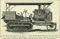 An illustration from The modern gas tractor, its construction, utility, operation and repair: a practical treatise defining every branch of up-to-date gas tractor engineering, driving and maintenance in a non-technical manner. Considers fully all types of power plants and their components, methods of drive and speed changing mechanisms. Describes design and construction as well as practical application of tractors in the field (1919)