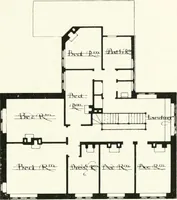 An illustration from The modern home; a book of British domestic architecture for moderate incomes; a companion volume to "The British home of to-day"; (1906)
