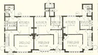 An illustration from The modern home; a book of British domestic architecture for moderate incomes; a companion volume to "The British home of to-day"; (1906)