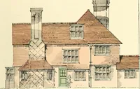 An illustration from The modern home; a book of British domestic architecture for moderate incomes; a companion volume to "The British home of to-day"; (1906)