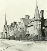 An illustration from The modern home; a book of British domestic architecture for moderate incomes; a companion volume to "The British home of to-day"; (1906)