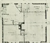 An illustration from The modern home; a book of British domestic architecture for moderate incomes; a companion volume to "The British home of to-day"; (1906)