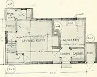 An illustration from The modern home; a book of British domestic architecture for moderate incomes; a companion volume to "The British home of to-day"; (1906)